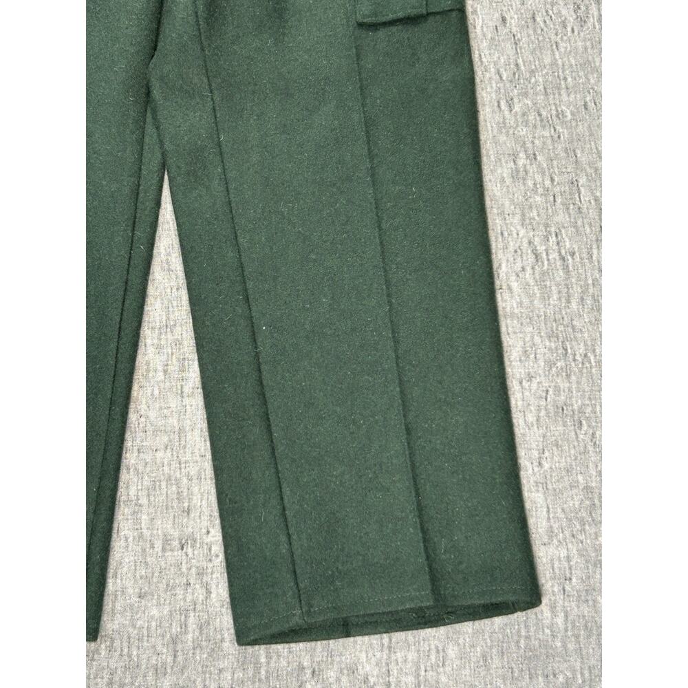 Vintage Codet Cargo Pants Mens 38x33 Green Wool Hunting Utility Heavyweight - Picture 7 of 16